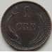 Монета Дания 1 эре 1897 КМ792 XF арт. 7595