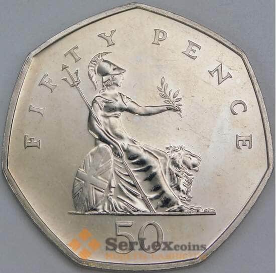 Великобритания 50 пенсов 2000 КМ991 UNC арт. 56542