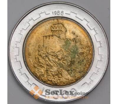 Сан-Марино 500 лир 1988 КМ226 AU Укрепления пятно арт. 41572