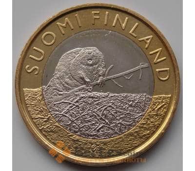 Монета Финляндия 5 евро 2015 Сатакунта Бобр UNC арт. 8360