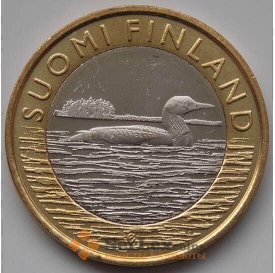 Финляндия 5 евро 2014 Савония Гагара UNC арт. 8373