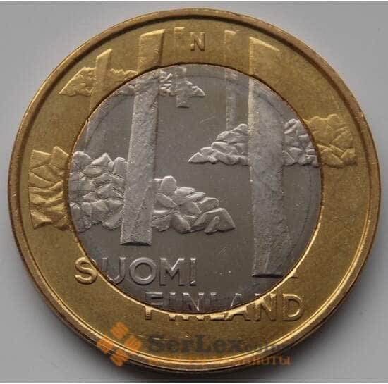 Финляндия 5 евро 2013 Сатакунта Некрополь UNC арт. 8364
