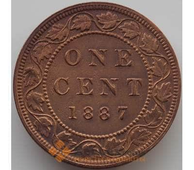 Монета Канада 1 цент 1887 КМ7 VF+ арт. 11666
