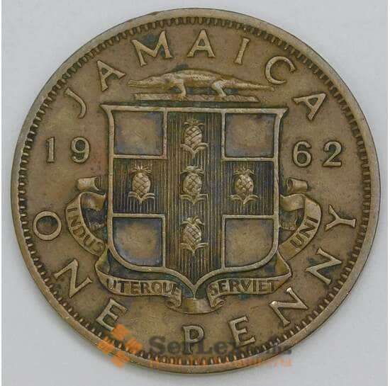 Ямайка 1 пенни 1962 КМ37 VF арт. 56120 Ямайка 1 пенни 1962 КМ37 VF арт. 56120