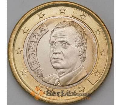 Монета Испания 1 евро 2001 BU арт. 28521