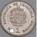 Монета Венесуэла 1 боливар 1989 КМ52а UNC (J05.19) арт. 18665