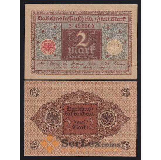 Германия 2 марки 1920 Р60 UNC арт. 53988