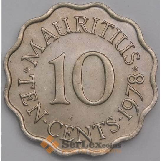 Маврикий 10 центов 1978 КМ33 UNC арт. 40895