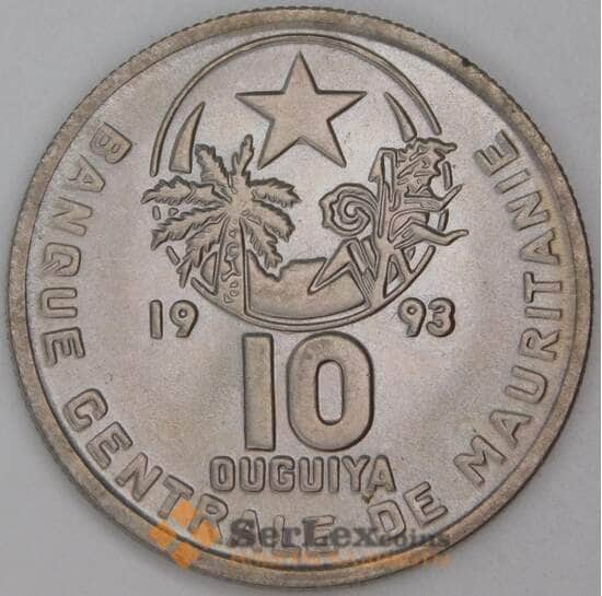 Мавритания 10 угий 1993 КМ4 BU арт. 54785 Мавритания 10 угий 1993 КМ4 BU арт. 54785