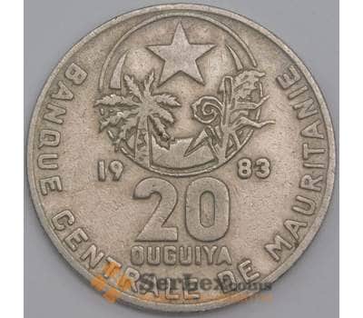 Мавритания монета 20 угий 1983 КМ5 VF арт. 44784
