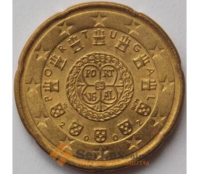 Монета Португалия 20 евроцентов 2002 КМ744 UNC (J05.19) арт. 17104