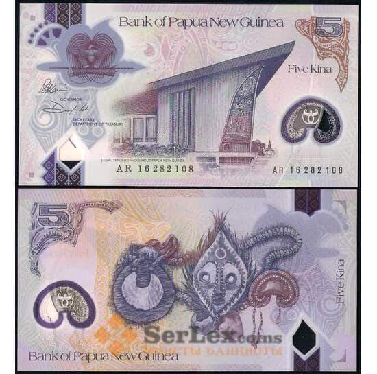 Папуа-Новая Гвинея 5 кина 2016 Р51 UNC арт. 22649