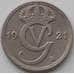 Монета Швеция 10 эре 1921 КМ795 VF арт. 12436
