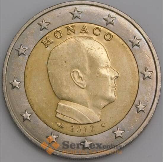 Монако монета 2 евро 2012 КМ195 UNC  арт. 45975