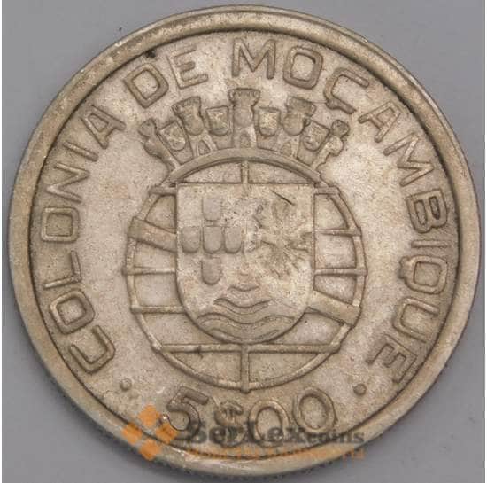 Мозамбик монета 5 эскудо 1949 КМ69 VF арт. 42048