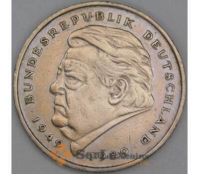 Германия 2 марки 1990 F КМ175 VF Франц Йозеф Штраус  арт. 54935