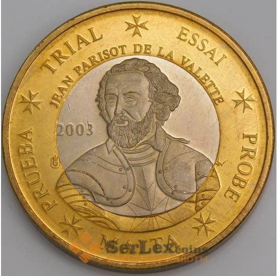 Мальта 1 евро 2003 BU Жан Паризо де ла Валетт Unusual арт. 45715