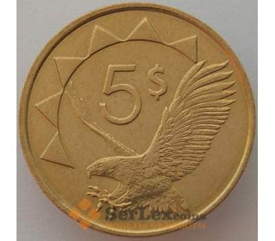 Монета Намибия 5 долларов 1993 КМ5 UNC Орел (J05.19) арт. 16695