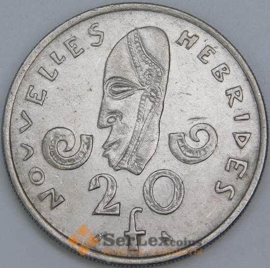 Новые Гебриды 20 франков 1967 КМ3.1 XF арт. 7986