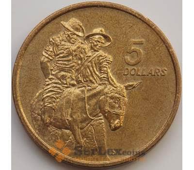Монета Австралия 5 долларов 1990 КМ134 AU Мемориал АНЗАК арт. 7989