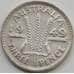 Монета Австралия 3 пенса 1949 КМ44 XF Серебро арт. 7993