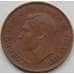 Монета Австралия 1 пенни 1949-1951 КМ43 XF арт. 7997