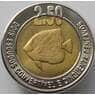 Кабинда 2,5 эскудо 2003 UNC Рыба Биметалл (J05.19) арт. 16702