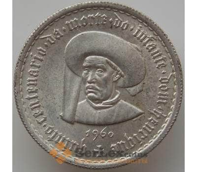 Монета Португалия 5 эскудо 1960 КМ587 AU 500 лет смерти Генриха арт. 12391