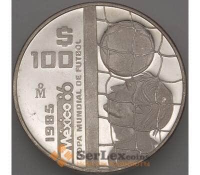 Монета Мексика 100 песо 1985 КМ505 Proof Футбол (n17.19) арт. 19049