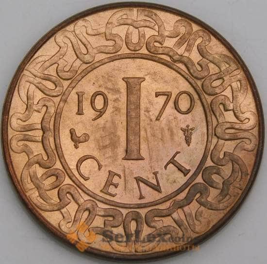 Суринам монета 1 цент 1970 КМ11 UNC арт. 46303