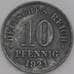 Монета Германия 10 пфеннигов 1921 КМ26 XF (J05.19) арт. 15039