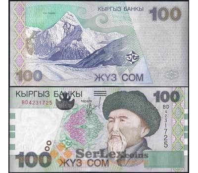 Банкнота Киргизия 100 сом 2002 Р21 UNC арт. 22643
