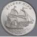 Гилберта острова (Кирибати) 1 доллар 2015 Корабль Golden Hind Золотая Лань арт. 54985