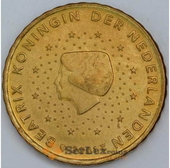 Нидерланды 10 центов 2001 КМ237 aUNC арт. 57442