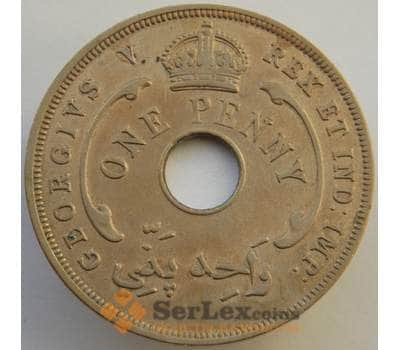 Монета Британская Западная Африка 1 пенни 1936 КМ16 XF арт. 9188