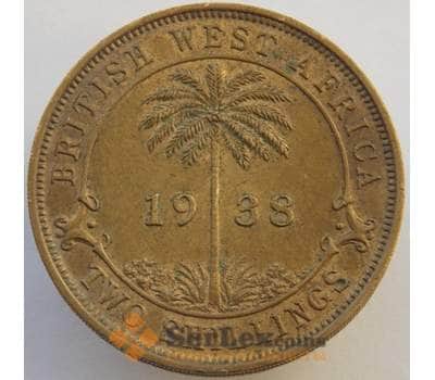 Монета Британская Западная Африка 2 шиллинга 1938 КМ24 XF арт. 9182