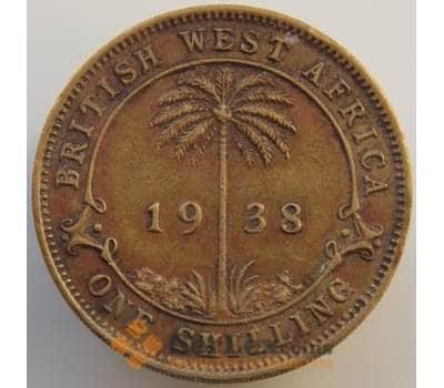 Монета Британская Западная Африка 1 шиллинг 1938 КМ23 VF арт. 9183