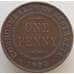 Монета Австралия 1 пенни 1917 КМ23 VF+ арт. 9231