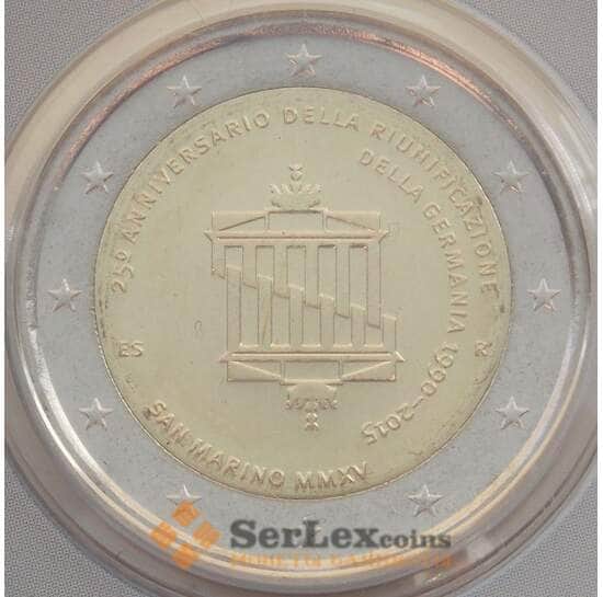 Сан-Марино 2 евро 2015 Объединение Германии BU Буклет (НВВ) арт. 13385