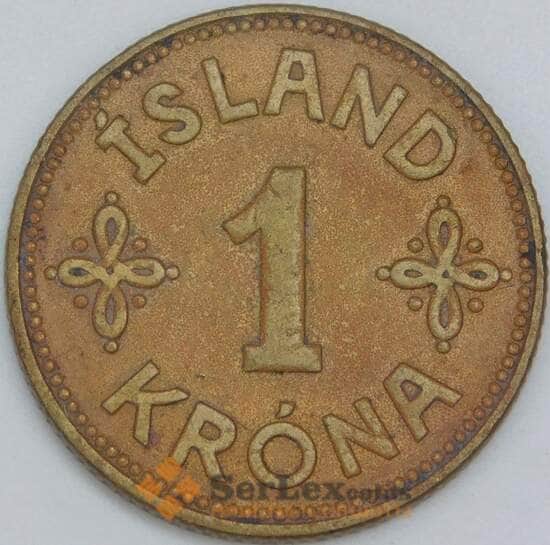 Исландия 1 крона 1940 КМ3 XF арт. 42010