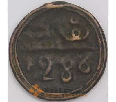 Марокко монета 4 фалуса 1286 С166.2 VF- арт. 41955