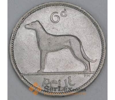 Ирландия 6 пенсов 1939 КМ13а VF арт. 56075