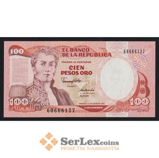 Колумбия 100 песо 1991 Р426е(2) UNC арт. 54514