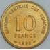 Коморские острова 10 франков 1992 КМ17 UNC арт. 48932
