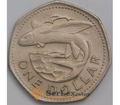 Монета Барбадос 1 доллар 1973 КМ14.1 UNC арт. 39218