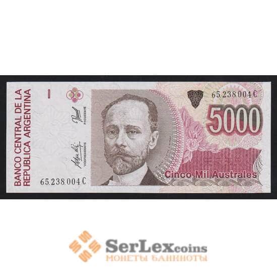 Аргентина 5000 аустраль 1989-1991 Р330(5) UNC арт. 54689 Аргентина 5000 аустраль 1989-1991 Р330(5) UNC арт. 54689