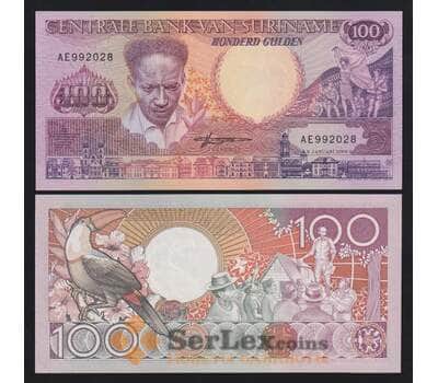 Суринам 100 гульденов 1988 Р133b UNC арт. 54421