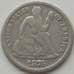 Монета США дайм 10 центов 1876 КМ А92 VF- арт. 11459