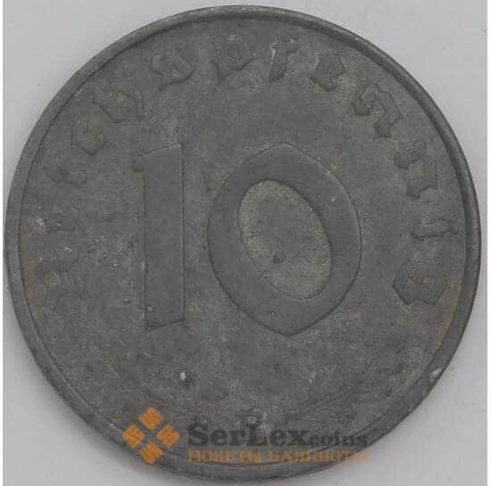 Германия монета 10 пфеннигов 1944 В КМ101 F арт. 43465