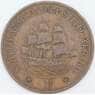 Южная Африка ЮАР 1 пенни 1934 КМ14.3 F  арт. 57077